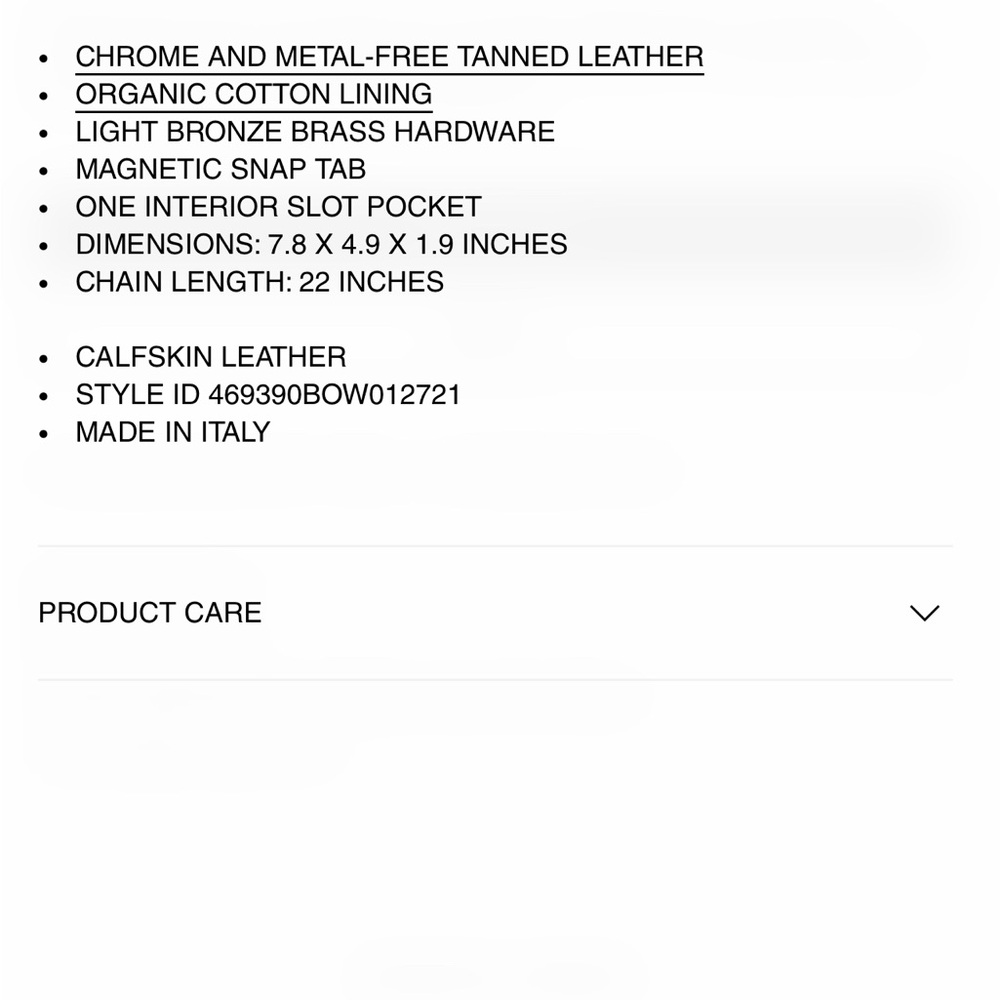 Saint Laurent Beige Chain Wallet - Picture 8 of 8